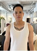 【marfe】極道パーマ＿フェードカット＿バーバースタイル