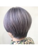 綺麗なグレイヘア