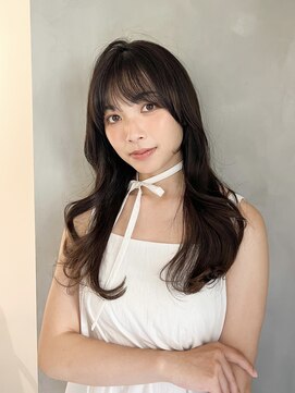 ラヴィズム 小新店(LUVISM) 韓国/顔周りレイヤー/おくれ毛/ベージュ/ダブルカラー/西区/小新