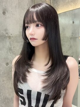 ロンドメリア 天神大名店(Lond Melia) 黒髪カタログ/オリーブグレー/ココアベージュ/小顔に見せるヘア