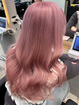 ラピステン 福岡天神 大名店(Lapis) ペールピンク/ブリーチ2回/髪質改善/トリートメント/韓国ヘア