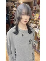 トーキョー オタクヘアー(TOKYO OTAKU HAIR)&nbsp;シルバー/デザインカラー/襟足エクステ