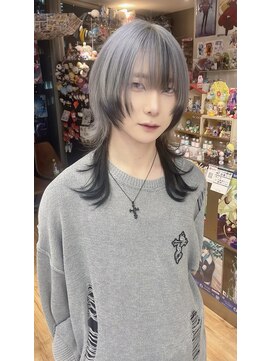 トーキョー オタクヘアー(TOKYO OTAKU HAIR) シルバー/デザインカラー/襟足エクステ