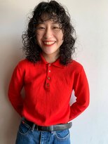 フェンヘアーアイス 中目黒(Fen.hair ici)&nbsp;ミディアムウルフ×ボリュームパーマ×レイヤー