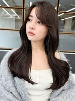 ヘアープロデュース ラピセット 松山(Lapset)&nbsp;大人可愛い◎黒髪ロングくびれ巻き×小顔レイヤー