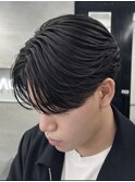 曲がる縮毛矯正/センターパート/韓国