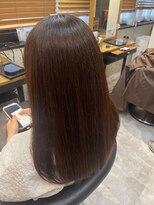 ヘアリゾート粋 トゥジュ 池袋東口店(tujuh) 透明感ブラウン/ナチュラルストレート/レイヤーカット
