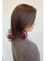 ヘアーアンドスパ フェリーチェ ミチ 野田屋町店(HAIR&SPA felice MICHI)&nbsp;ピンクベージュ×カシスピンク
