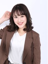 デイジー インデックスヘア 大島店(DAISY index hair) 働く女性にお勧めバング有り大人可愛い外ハネセミディスタイル