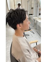 フゥ 宇都宮(FeU) ナチュラルMIXパーマ　　センターパート