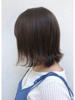 モルニ(MORNI)&nbsp;ショコラブラウン_マロンベージュ Aラインボブ かきあげ