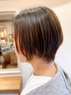 オアシス ヘア デザイン(OASIS) 20代30代大人可愛い小顔ショート丸みボブ透明感