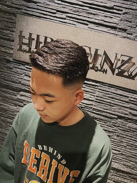 プレミアムバーバー 原宿店(PREMIUM BARBER produce by HIRO GINZA) 7:3フェードスタイル
