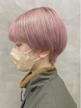 スー 渋谷(suu) 前髪あり大人ショートボブマッシュショートくびれショート