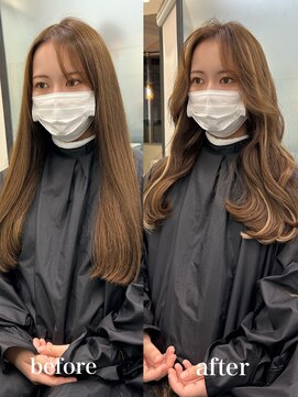 リリー(Lilley) 【lilley 稲永麻衣】ハイライトカラー+エクステ 天神/今泉