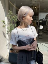 マイル 渋谷(mile)&nbsp;ホワイトシルバー×ミニボブ