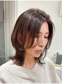 前髪長めウルフ☆グレーベージュ【suiw】昭和町/天王寺/阿倍野