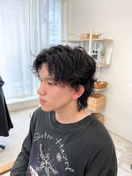 フルールバイアヴァンスクロス(Flulu by avance. cross) マッシュウルフ波巻きパーマ