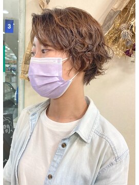 ソソ(soso) 【soso 伊勢田】ハンサムショート×パーマ【横浜/ブリーチ】