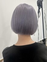 ロウル 渋谷(LOWRL)&nbsp;ミニボブ/ブルーラベンダー/ケアブリーチカラー