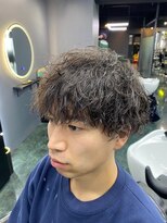 グリーディーフォックス 三軒茶屋(GreedyFOX)&nbsp;波巻き/マッシュパーマ/ウルフ/ハイライト<理容室>三軒茶屋