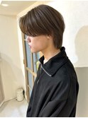 センターパート【メンズカラー】【アッシュカラー】