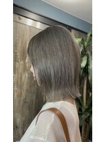 ユニコヘア(unico hair) ボブ×オリーブグレー