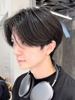 ピークアブー 原宿ハラカド(PEEK-A-BOO) メンズセンターパート七三ビジネスニュアンスパーマ毛流れサーフ