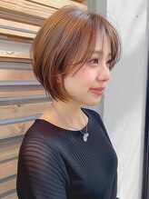 クラン 岡本(Chlan) 似合わせショートカット×マロンベージュ