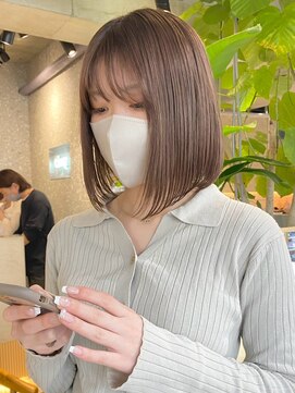 テクネ 天神大名(techne) 天神ショートボブヘアショートカットボブ前下がりボブミニボブ