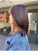 オレンジ×フェイスフレーミング