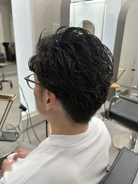 クム 横浜(qumu) リッジパーマ × メンズカット【神永】