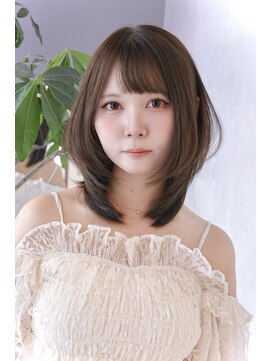 クム(kumu) 【kumu】ミディアムレイヤー/顔周りカット/栄/名古屋