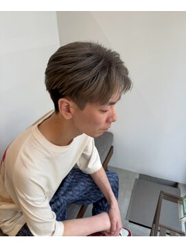 メンズバイココテラス 豊中(men's by cocoterace) ブリーチ/メンズカット/グレージュ/フルカラー