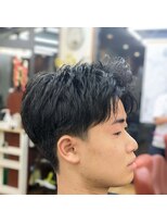 ふかみ理容院&nbsp;ナチュラルマッシュ × 低めフェード