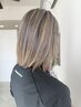 【シークレットハイライト】【白髪ぼかし】ブリーチオンカラー￥12000