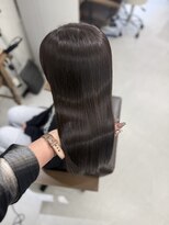 ハピネス 梅田茶屋町店(HAPPINESS)&nbsp;ダークブラウン/ブリーチなし/韓国ヘア/髪質改善/艶髪