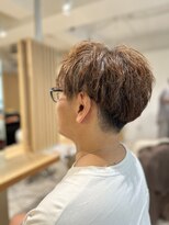 ソイクフ 四条大宮店(SOY-KUFU)&nbsp;20代30代40代◎似合わせカットブラウン刈り上げセンターパート
