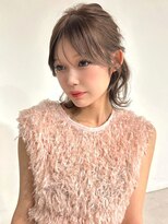 アモレット 天文館店(amoretto)&nbsp;アッシュカラー 顔周りレイヤー 前髪カット 透明感カラー