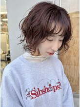 イン(in.)&nbsp;大人かわいいボブパーマ/レッドブラウン/軽めボブ