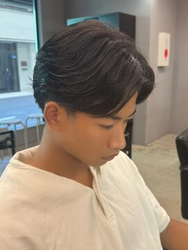 エルマーク 松山(L-MARK) センターパート/ニュアンスパーマ/フェザーパーマ/men's