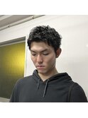 スパイキーショート×シャドウパーマ