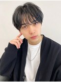 無造作マッシュメンズショートナチュラルメンズパーマ