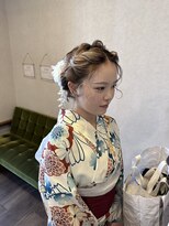 ラブヘアーグリーン(LOVEHAIRGREeN)&nbsp;ゆるふわツインの浴衣ヘアアレンジ