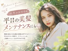 秋冬のおすすめ｜平日の美髪メンテナンスにも◎[立川/酸性ストレート/髪質改善/縮毛矯正/ハイライト/前髪]