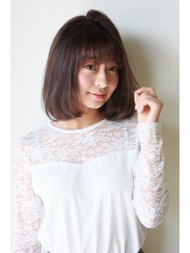 ラクレ(la clef) ツヤ艶カラーの小顔ロブ