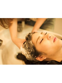 健康な髪は頭皮のケアから！本格ケアスパで頭皮の血行を促進し《ハリ・コシ・ツヤ》のある健やかな髪へ。