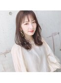 【riko立野】人気ミディアム切りっぱなしレイヤー