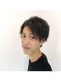 爽やかイケメンパーマショート