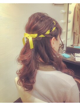 パズードコー(PSSD-CO.+5) リボン紐ハーフアップ